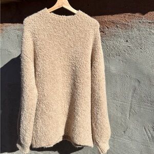 reformation ambrose boucle cozy sweater